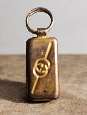 Gucci | Jewelry | Gucci Gg Line Stone Pin Badge Brooch Gold | Poshmark
